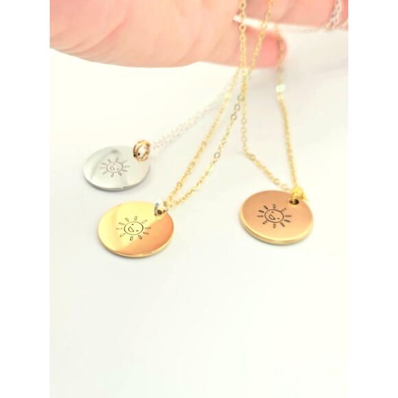 Matte Gold Serenity Prayer Necklace Courage Wisdom 12 Step AA NA Recovery Unique - Picture 6 of 6